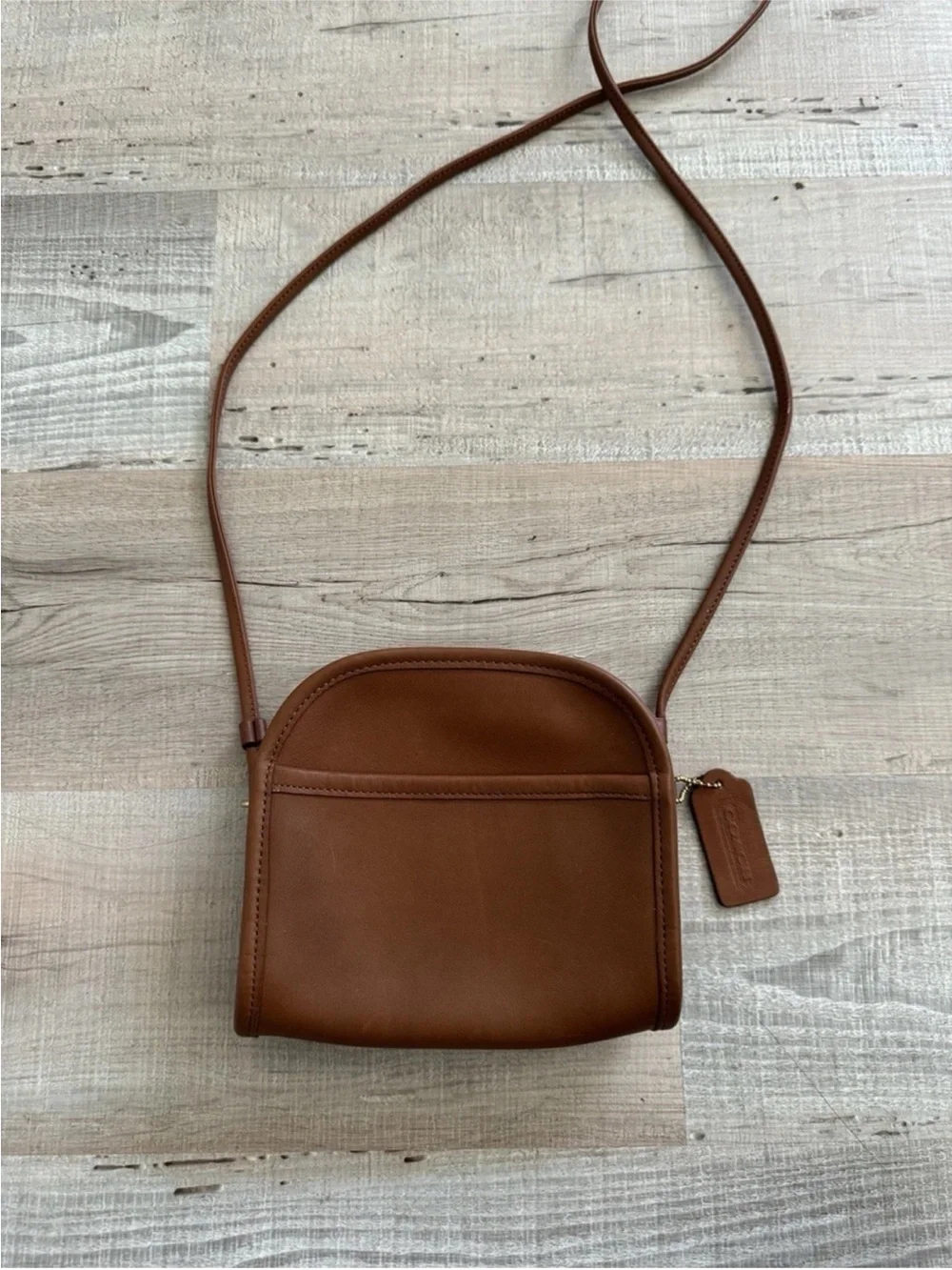 Vintage Coach Crossbody Bag Tanned Leather